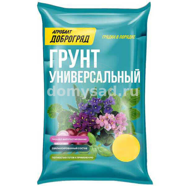 Грунт ДОБРОГРЯД Универсальный 50л./ АГРОБАЛТ (48 шт в поддоне)