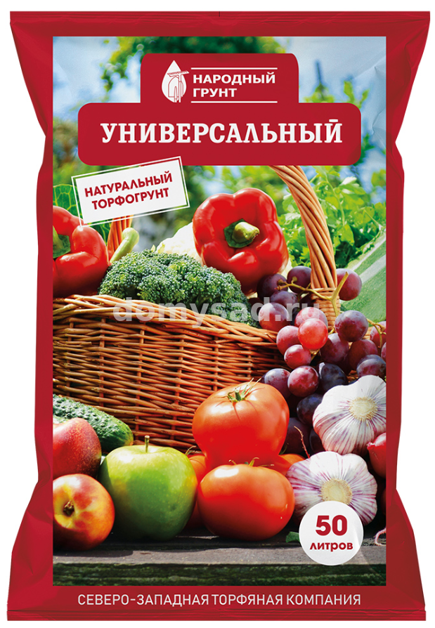 Грунт НАРОДНЫЙ ГРУНТ "УНИВЕРСАЛЬНЫЙ" 50л. (40 шт в поддоне)