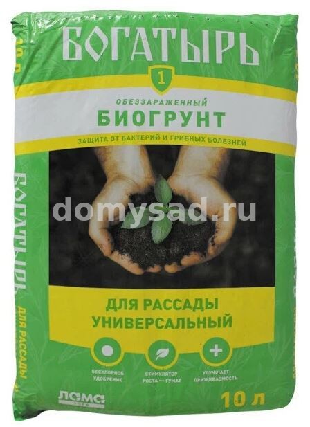 Грунт плодородный Богатырь"Для Рассады Универсальный 20л. ЛамаТорф (120 шт в поддоне)