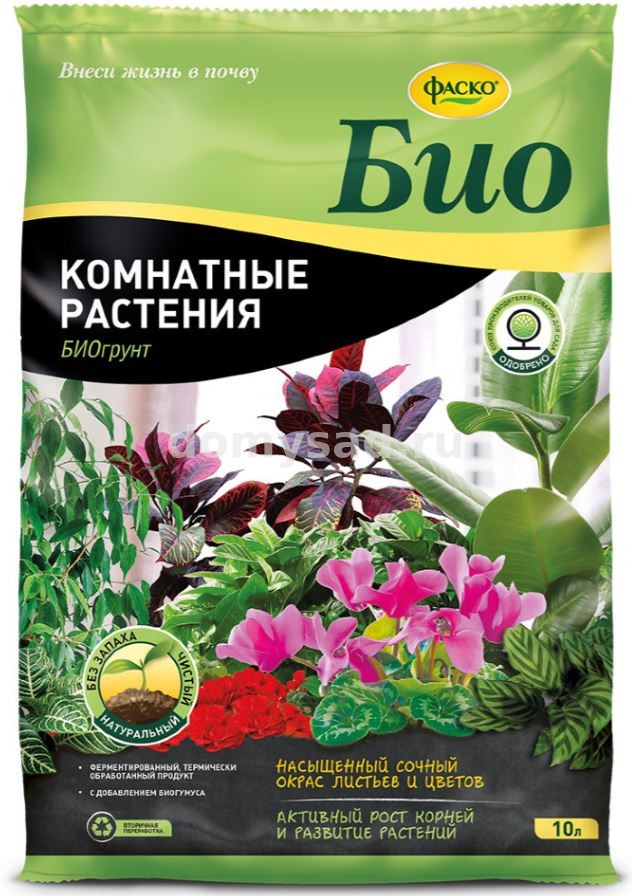 Грунт ФАСКО для Комнатных растений БИО 5Л./5 (315шт в поддоне)