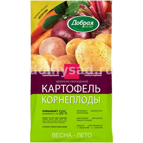 Добрая Сила удобрение открытого грунта Картофель-Корнеплоды пакет 0,9 кг. (12)