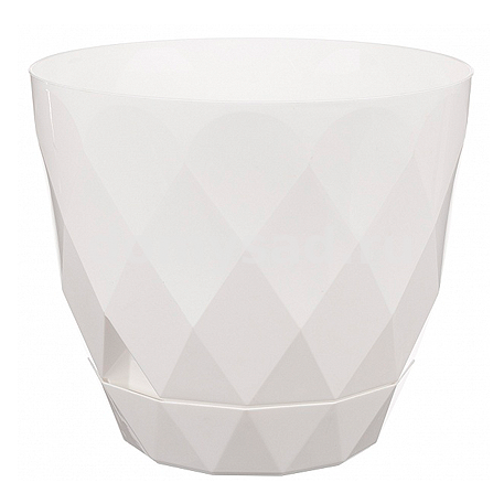 Горшок Laurel D277мм, 9,3л с поддоном (белый) (10)