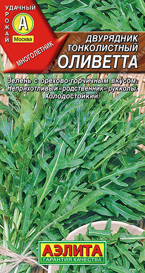 Салат Индау (Руккола) Двурядник тонколистный Оливетта (Аэлита) Ц