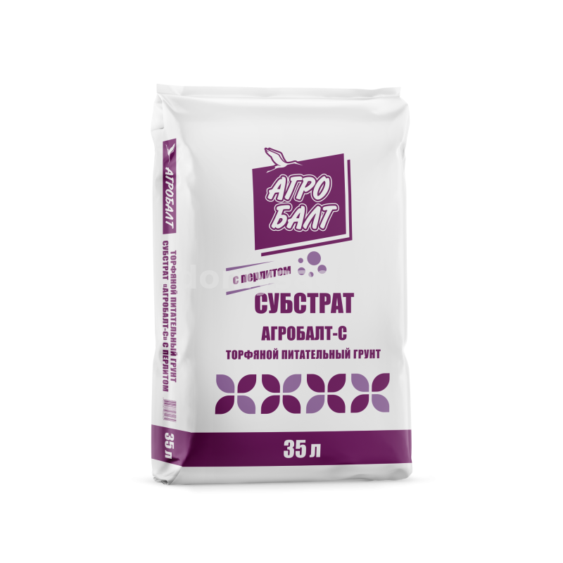 ТОРФ АГРОБАЛТ-С с Перлитом 35л./ АГРОБАЛТ (60 шт в поддоне)