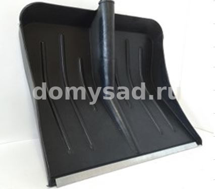 Лопата снеговая №1 морозостойкая с алюминиевой планкой 410х435 D-32 БЕЗ ЧЕРЕНКА /10 Агроласт