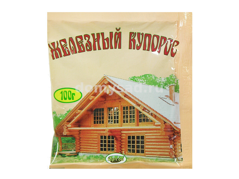 Железный купорос 100гр.(50)от гриб.заболеваний,подкормка растений,от вредителей, мха (Ортон) 04-002