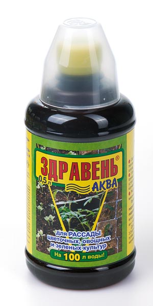 Здравень АКВА рассада овощных и зеленых культур 0,5л. жидк.под-ка (12) ВХ