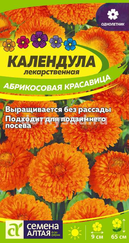 Календула Абрикосовая красавица (Семена Алтая) Ц