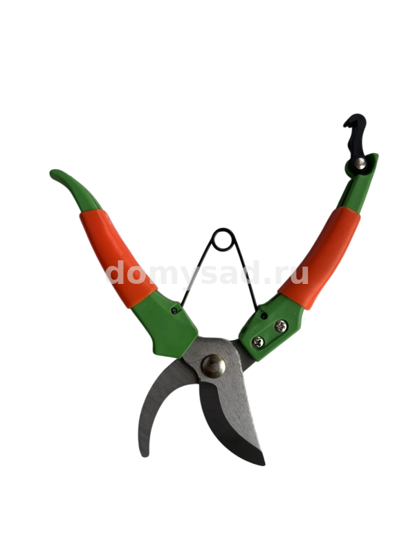 Секатор плоскостной с пластиковой прорезиненной ручкой 20 см. ОПТИМА (120) арт.10-012