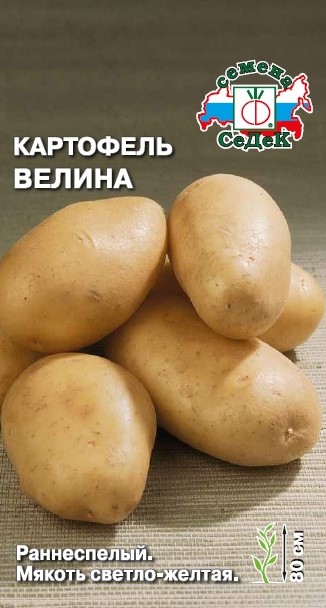 Картофель Велина, Раннеспелый,мякоть св-желтая (Седек) 0,02 Ц