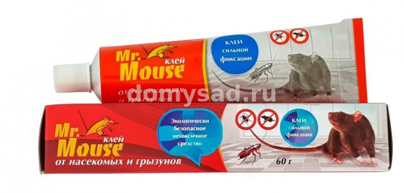 Клей от грызунов Mr.Mouse 60гр./25/100 MR-6012