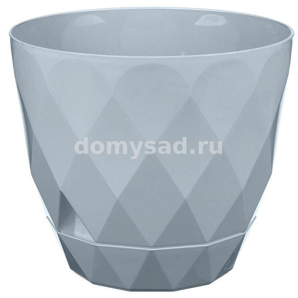 Горшок Laurel D277мм, 9,3л с поддоном (серый) (10)