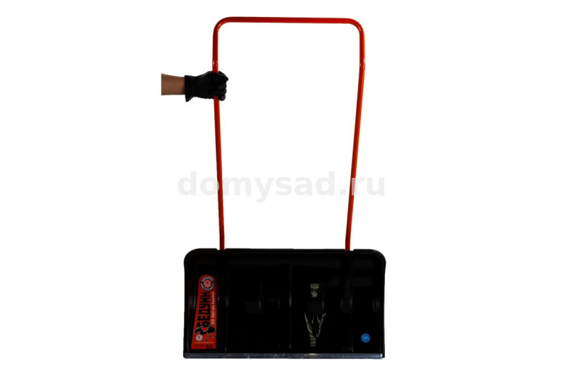 Скрепер для уборки снега БЕДУИН 800х440х1310 мм, на колёсиках 0365