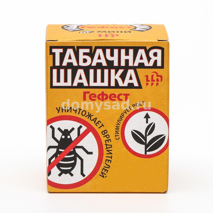 Табачная шашка "ГЕФЕСТ" 160гр. инсектицидная МИНИ /40