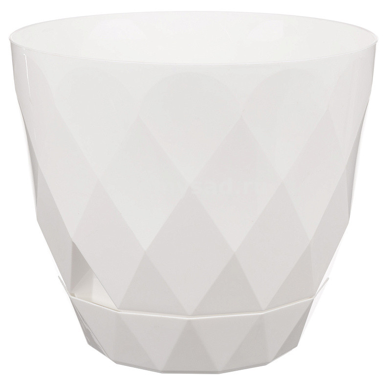 Горшок Laurel D220мм, 4,5л с поддоном (белый) (10)
