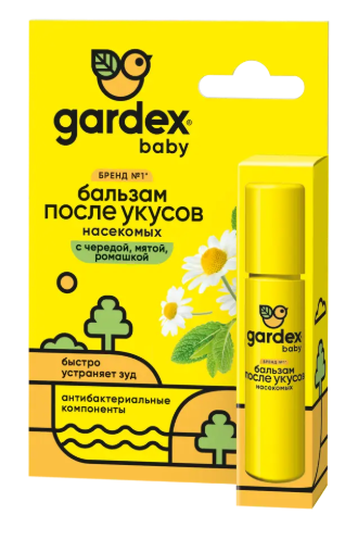 GARDEX baby бальзам после укусов насекомых 7 мл.(12) 0157