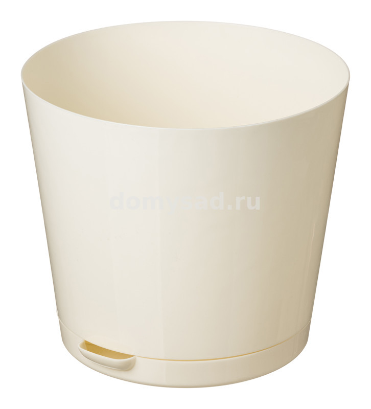 Горшок Oregano D160мм, 2л с прикорневым поливом (светло-бежевый) (16)