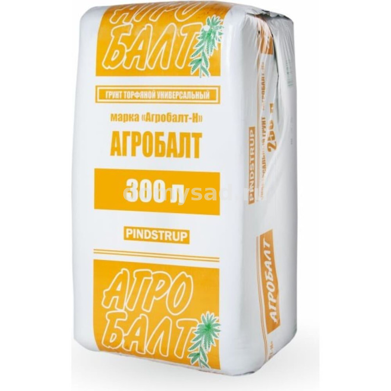 ГРУНТ ТОРФЯНОЙ АГРОБАЛТ-Н 0-20 (ЖЕЛТЫЙ) Кипованный НЕЙТРАЛЬНЫЙ 250л. (15 шт в поддоне)