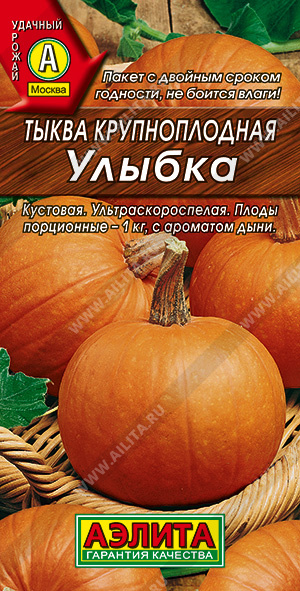 Тыква Улыбка Крупноплодная (Аэлита) Ц