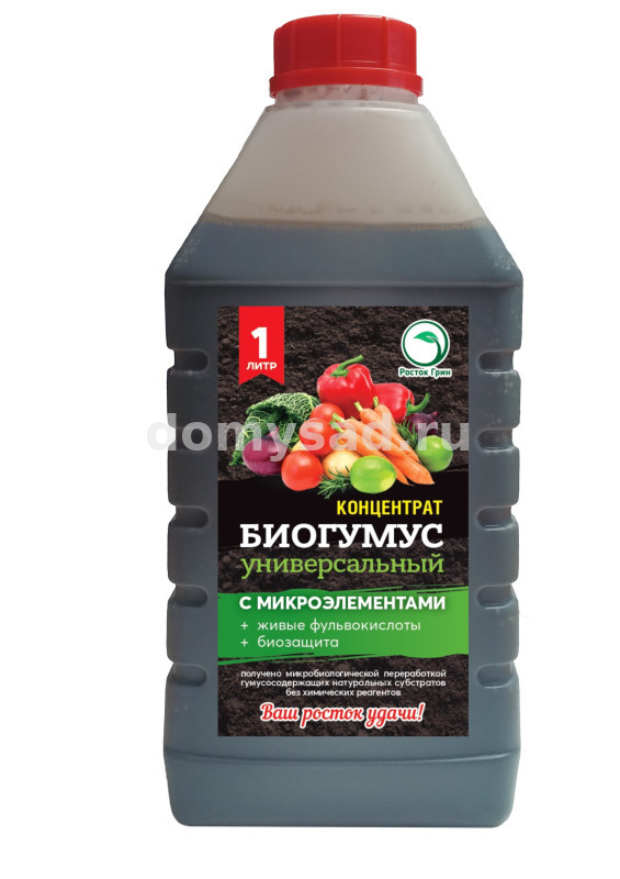Биогумус + Биозащита Универсальный 1л./15/676 Росток Грин