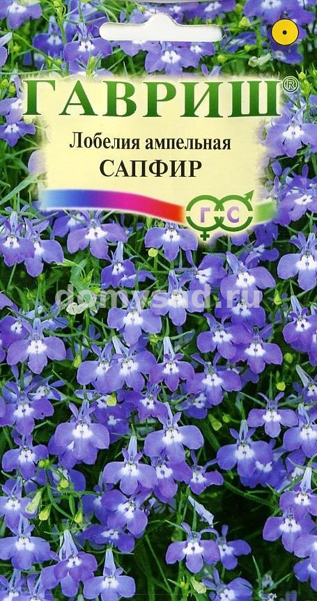 *Лобелия ампельная Сапфир 0,05гр. (Гавриш) Ц