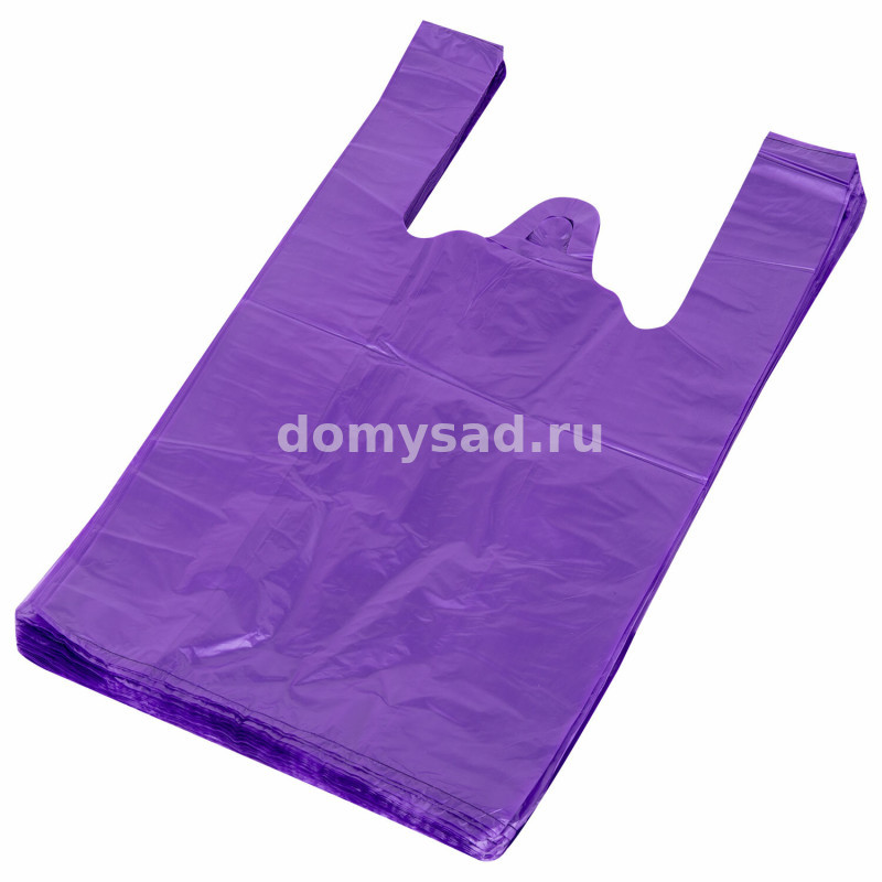 Пакет майка "Фиолетовая"30*50*15мкм.200/1500