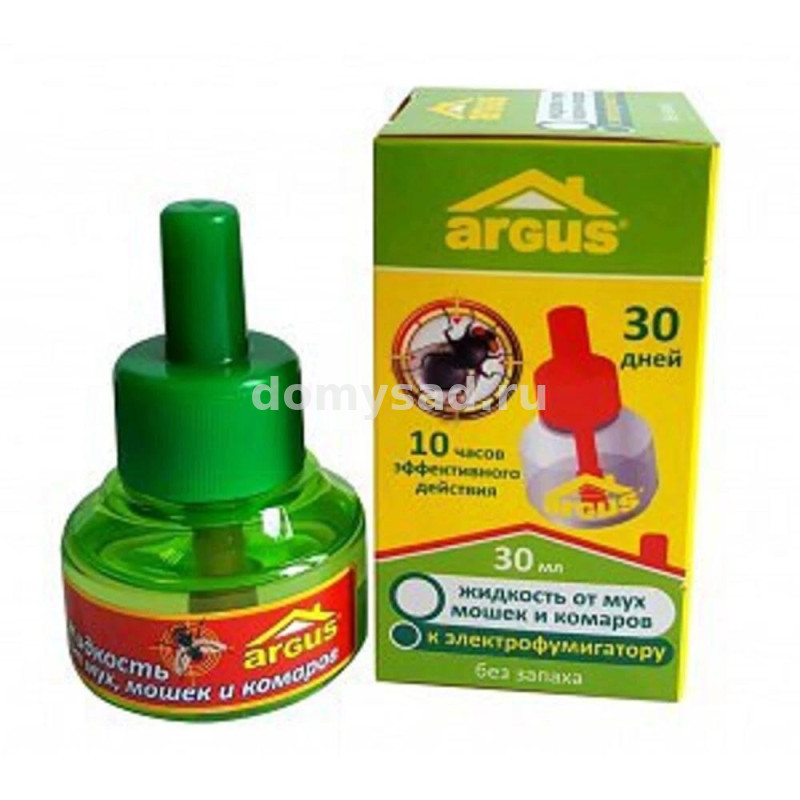 ARGUS допол.флакон Жидкость от МУХ 30 ночей 30мл./24 БЕЗ ЗАПАХА AR-009