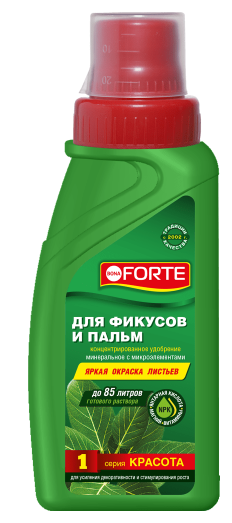 BONA FORTE Красота удобр. для фикусов и пальм фл. 285мл. (20) М0002159