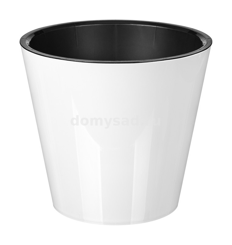 Горшок Rosemary D160мм, 1,6л с дренажной вставкой (белый) (16)