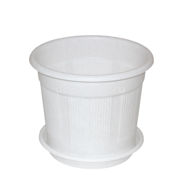 Кашпо №0 0,5л.белый /50